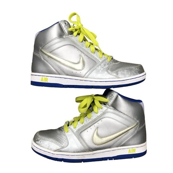 2009 Nike Air Prestige 2 High Swirled Metallic Size 9 - Picture 7 of 10
